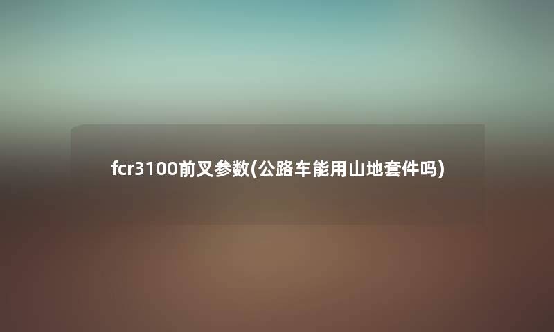 fcr3100前叉参数(公路车能用山地套件吗)