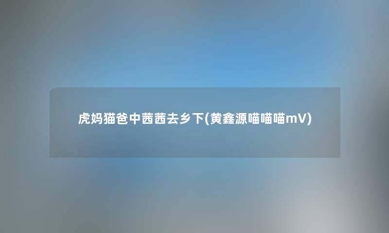 虎妈猫爸中茜茜去乡下(黄鑫源喵喵喵mV) 虎妈猫爸中茜茜去乡下(黄鑫源喵喵喵mV)