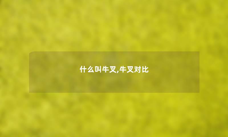 什么叫牛叉,牛叉对比 什么叫牛叉,牛叉对比