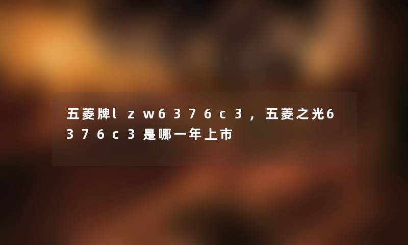 五菱牌lzw6376c3,五菱之光6376c3是哪一年上市 五菱牌lzw6376c3,五菱之光6376c3是哪一年上市