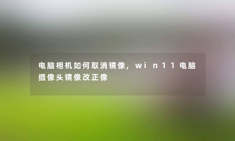 电脑相机如何取消镜像,win11电脑摄像头镜像改正像 电脑相机如何取消镜像,win11电脑摄像头镜像改正像